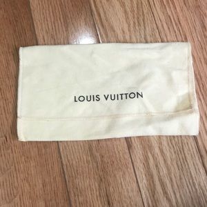 Lv wallet dust bag